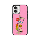 iPhone 16 Plus Crossroad Leather Vegan Deri Telefon Kılıfı Pembe - SUMTHINCS