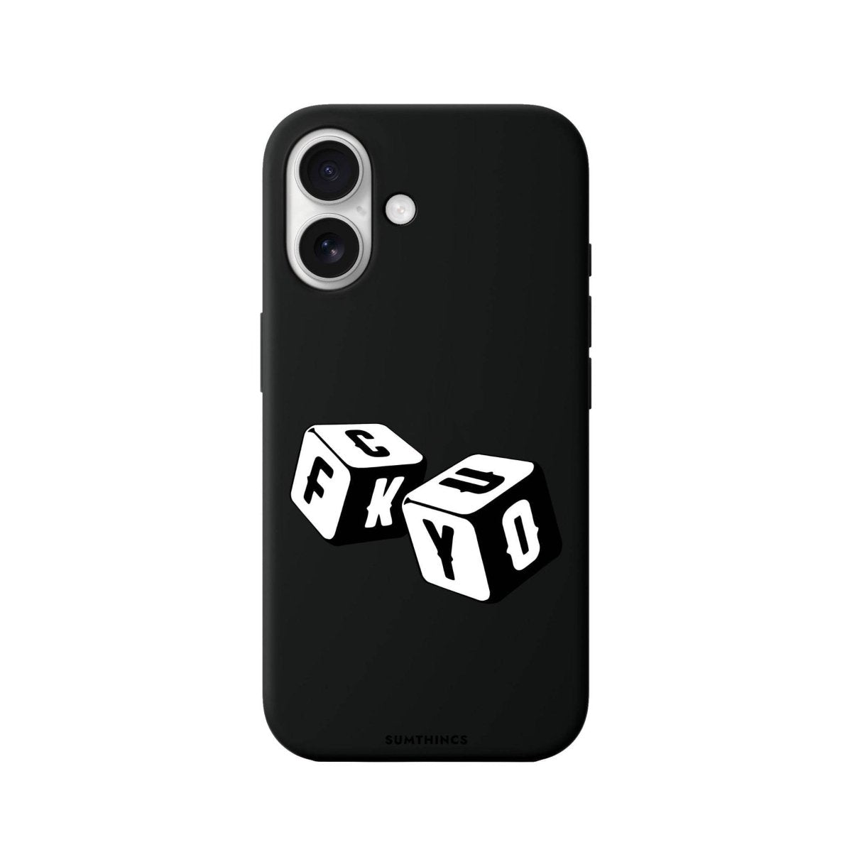 iPhone 16 Plus Fck You Premium Telefon Kılıfı Siyah - SUMTHINCS