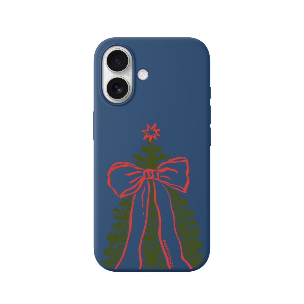 iPhone 16 Plus Festive Ribbon Premium Telefon Kılıfı Pasifik Mavi - SUMTHINCS