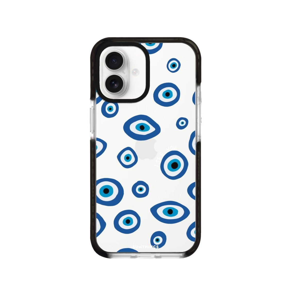 iPhone 16 Plus I See You Procase Şeffaf Telefon Kılıfı Siyah Şeffaf - SUMTHINCS
