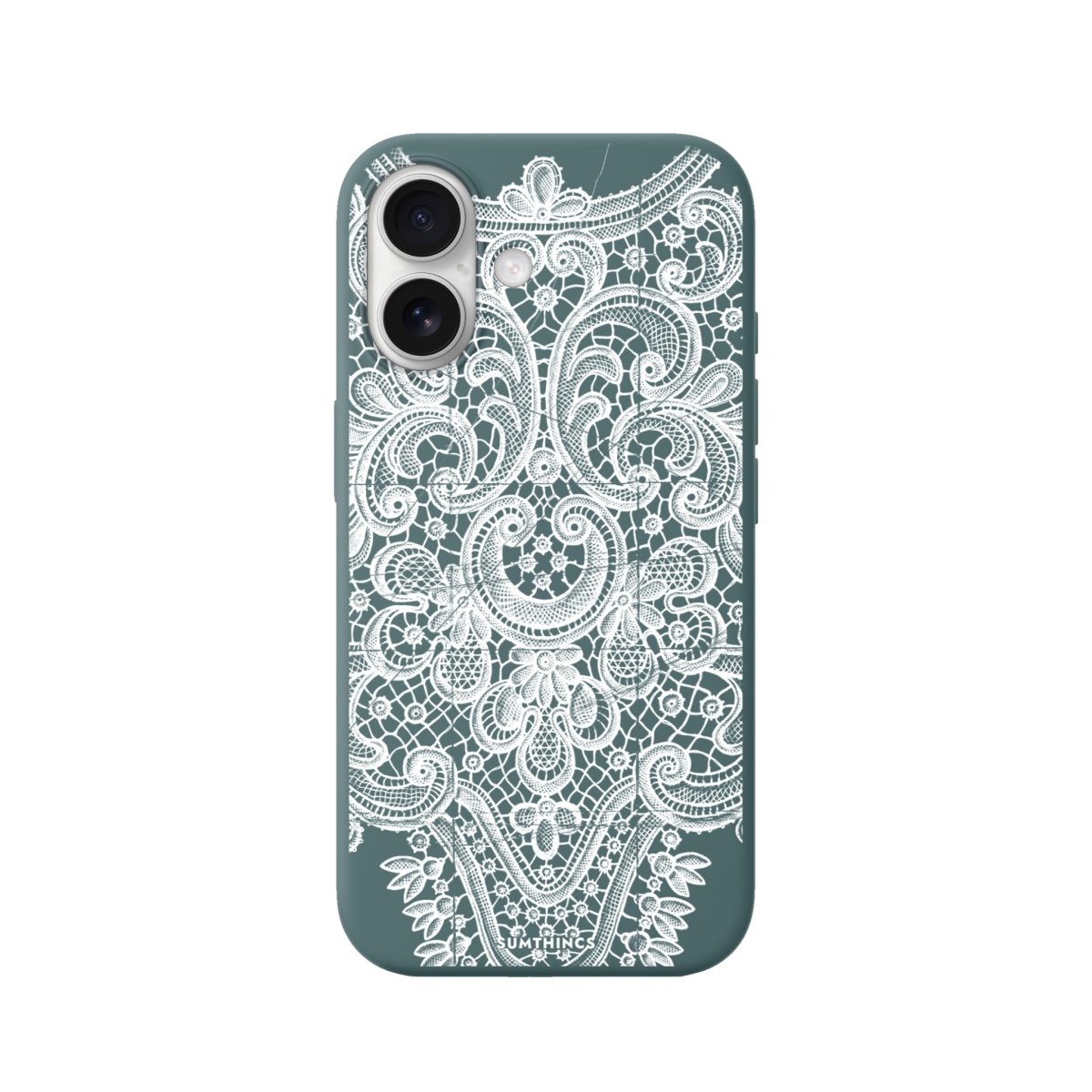 iPhone 16 Plus Lacework Premium Telefon Kılıfı Kaktüs Yeşili - SUMTHINCS