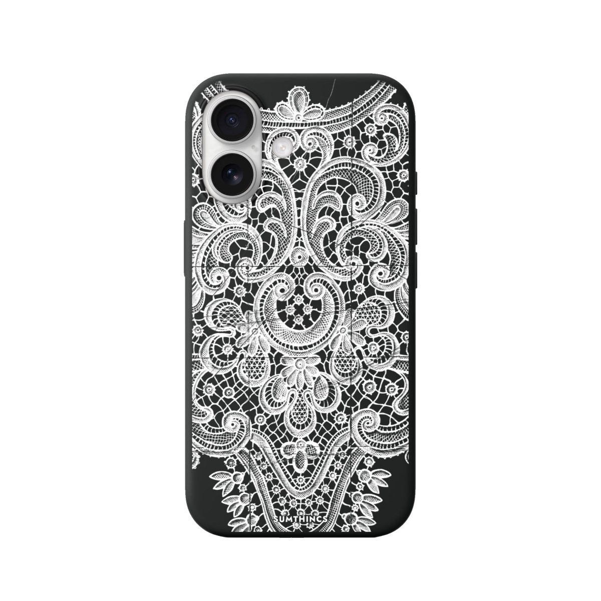 iPhone 16 Plus Lacework Premium Telefon Kılıfı Siyah - SUMTHINCS
