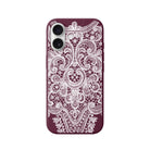 iPhone 16 Plus Lacework Premium Telefon Kılıfı Bordo - SUMTHINCS