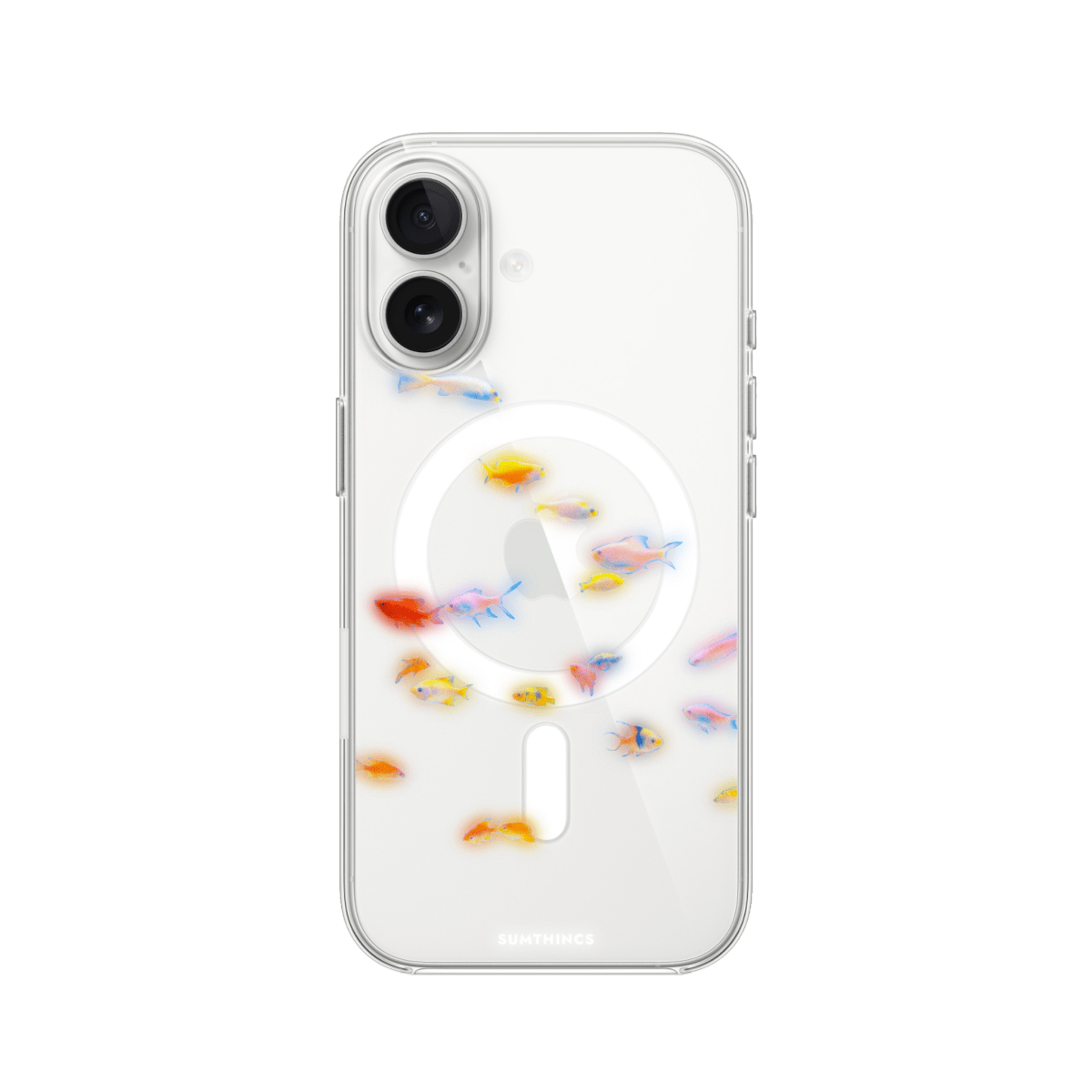 iPhone 16 Plus Neon Fish Clear Magsafe Şeffaf Telefon Kılıfı - SUMTHINCS