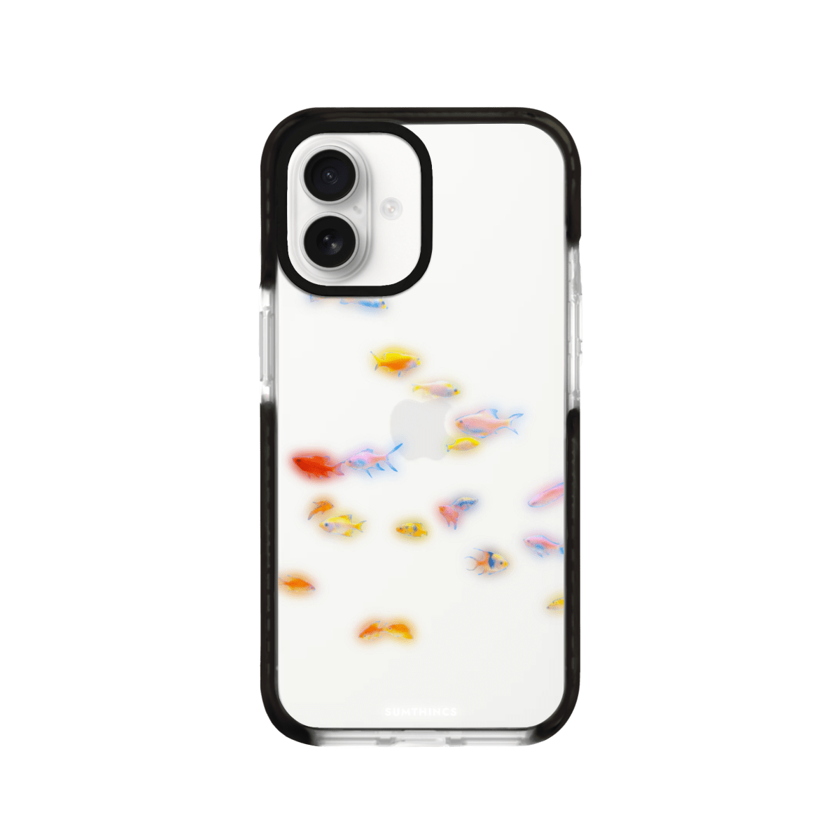 iPhone 16 Plus Neon Fish Procase Şeffaf Telefon Kılıfı Siyah Şeffaf - SUMTHINCS