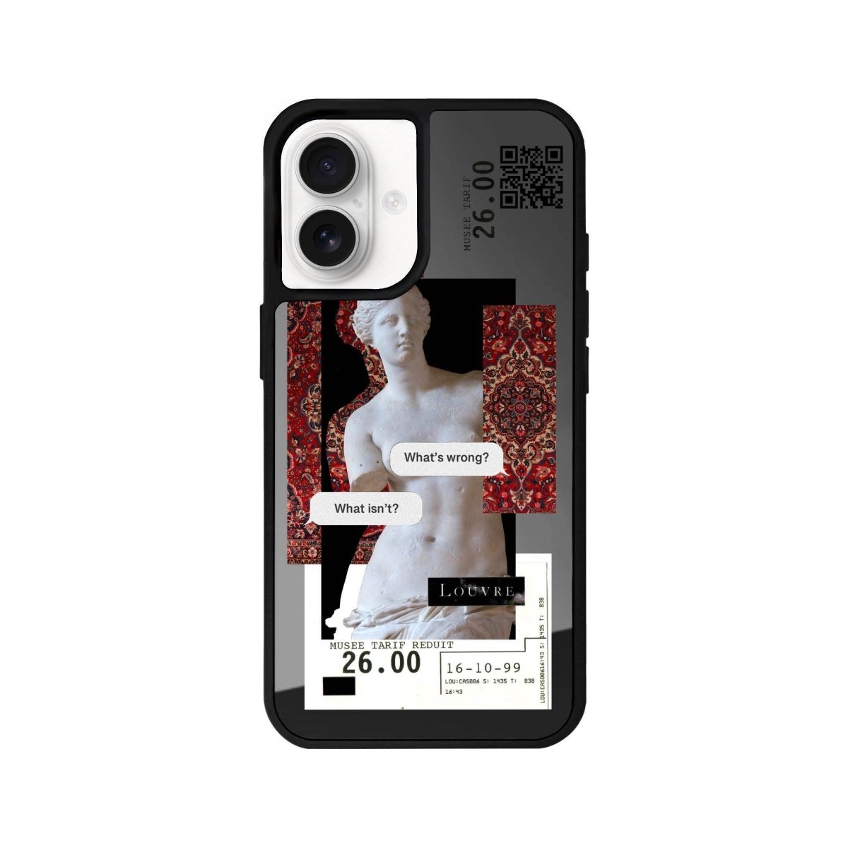 iPhone 16 Plus PixelVenus Mirror Aynalı Telefon Kılıfı Antrasit - SUMTHINCS