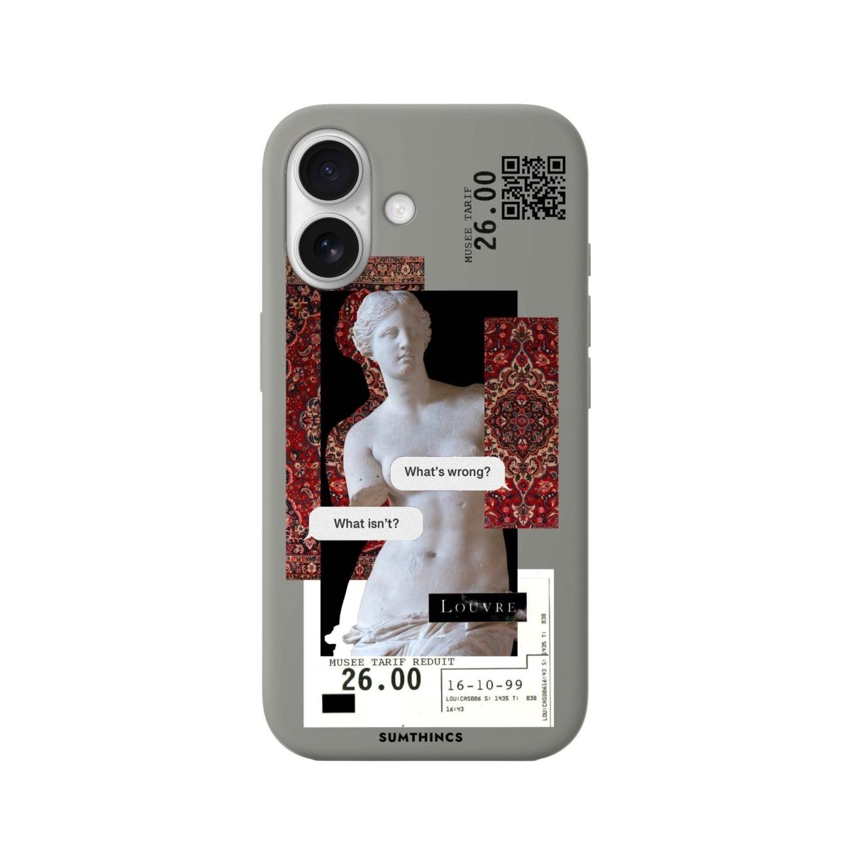 iPhone 16 Plus PixelVenus Premium Telefon Kılıfı Gri - SUMTHINCS