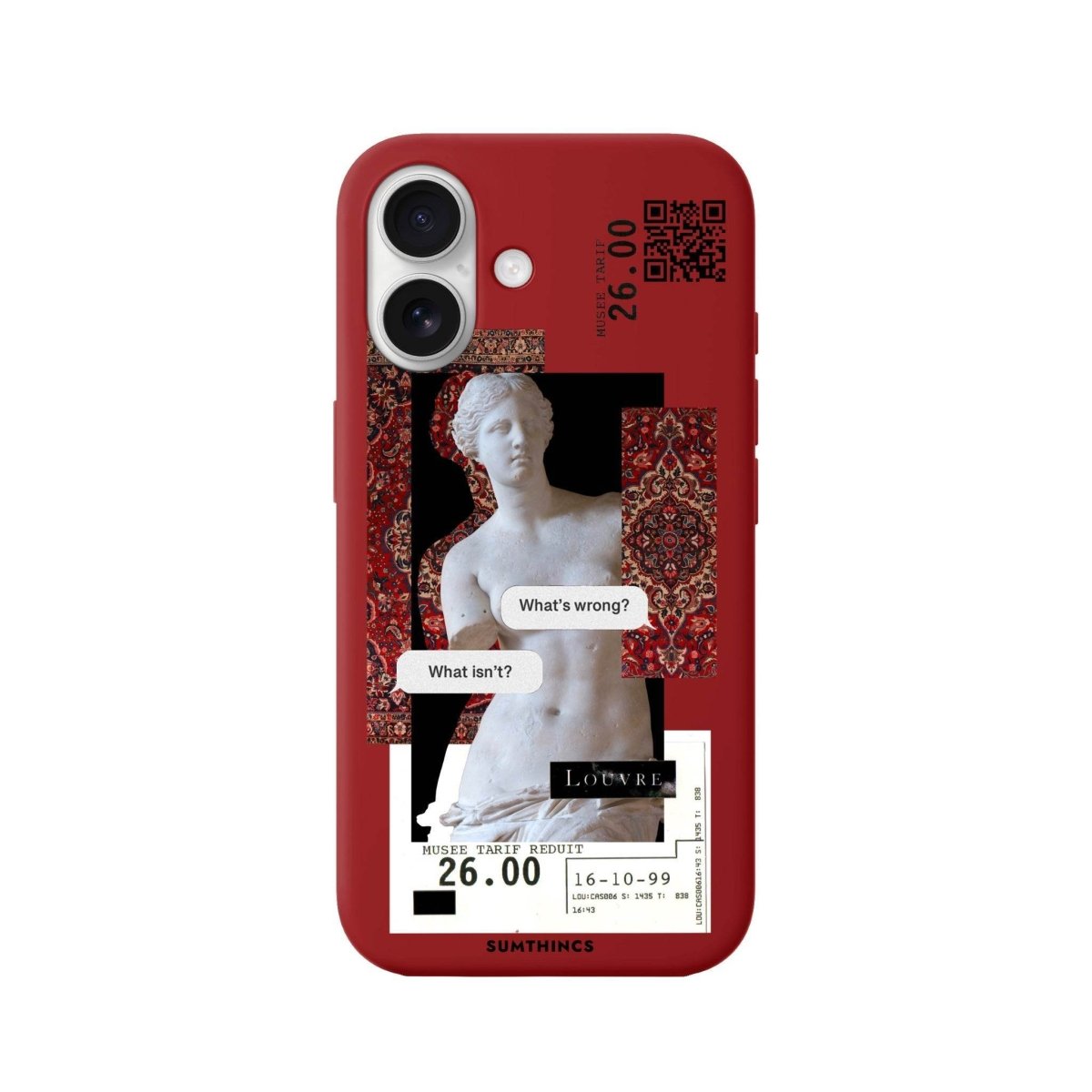iPhone 16 Plus PixelVenus Premium Telefon Kılıfı Kırmızı - SUMTHINCS