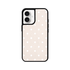 iPhone 16 Plus Polka Dot Leather Deri Telefon Kılıfı Bej - SUMTHINCS