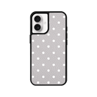iPhone 16 Plus Polka Dot Leather Deri Telefon Kılıfı Gri - SUMTHINCS