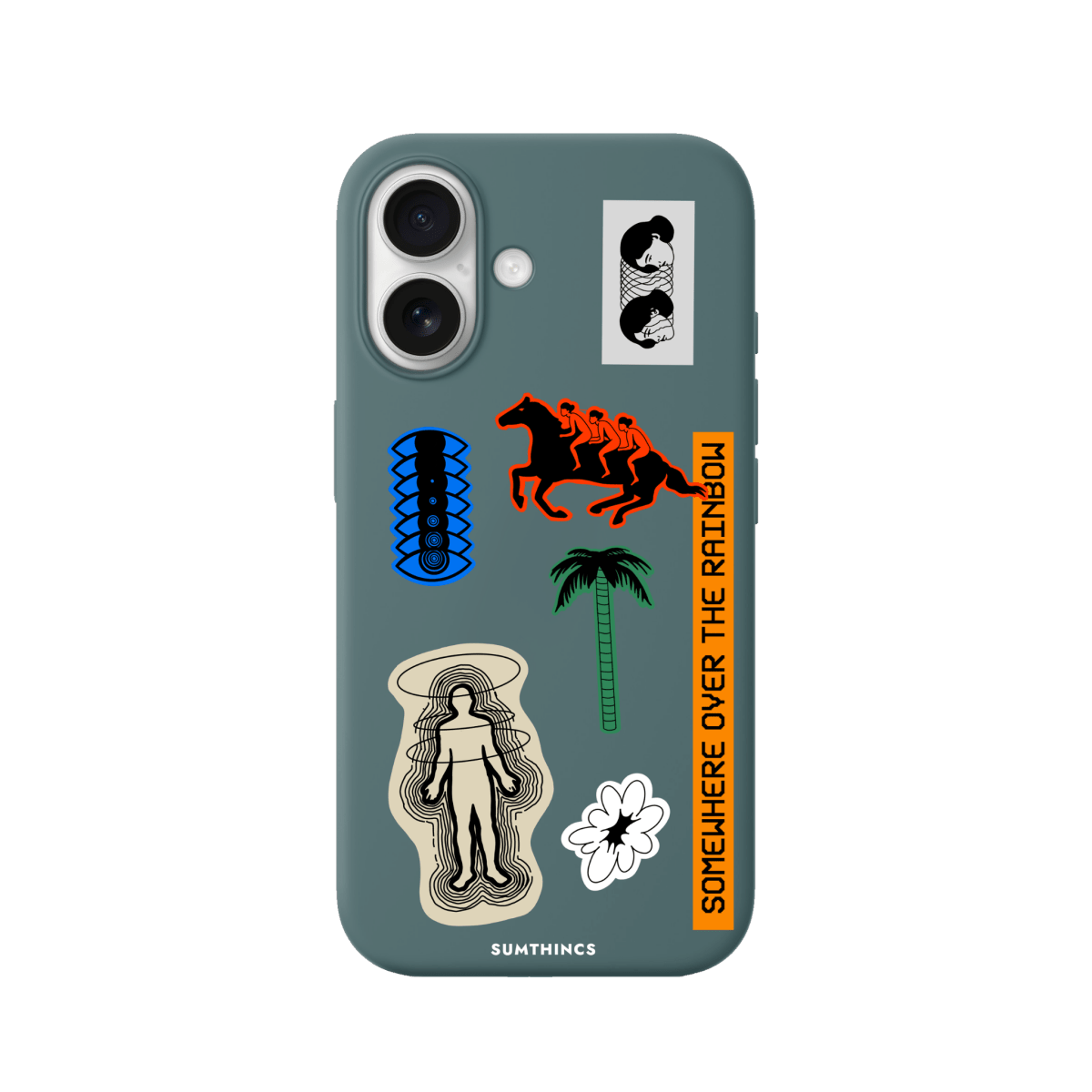 iPhone 16 Plus Somewhere Premium Telefon Kılıfı Kaktüs Yeşili - SUMTHINCS