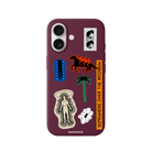 iPhone 16 Plus Somewhere Premium Telefon Kılıfı Bordo - SUMTHINCS