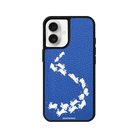 iPhone 16 Plus Starry Bunnies Leather Vegan Deri Telefon Kılıfı Mavi - SUMTHINCS