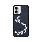 iPhone 16 Plus Starry Bunnies Leather Vegan Deri Telefon Kılıfı Pasifik Mavi - SUMTHINCS