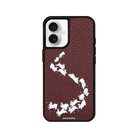 iPhone 16 Plus Starry Bunnies Leather Vegan Deri Telefon Kılıfı Bordo - SUMTHINCS