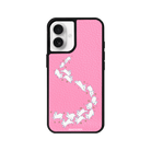 iPhone 16 Plus Starry Bunnies Leather Vegan Deri Telefon Kılıfı Pembe - SUMTHINCS
