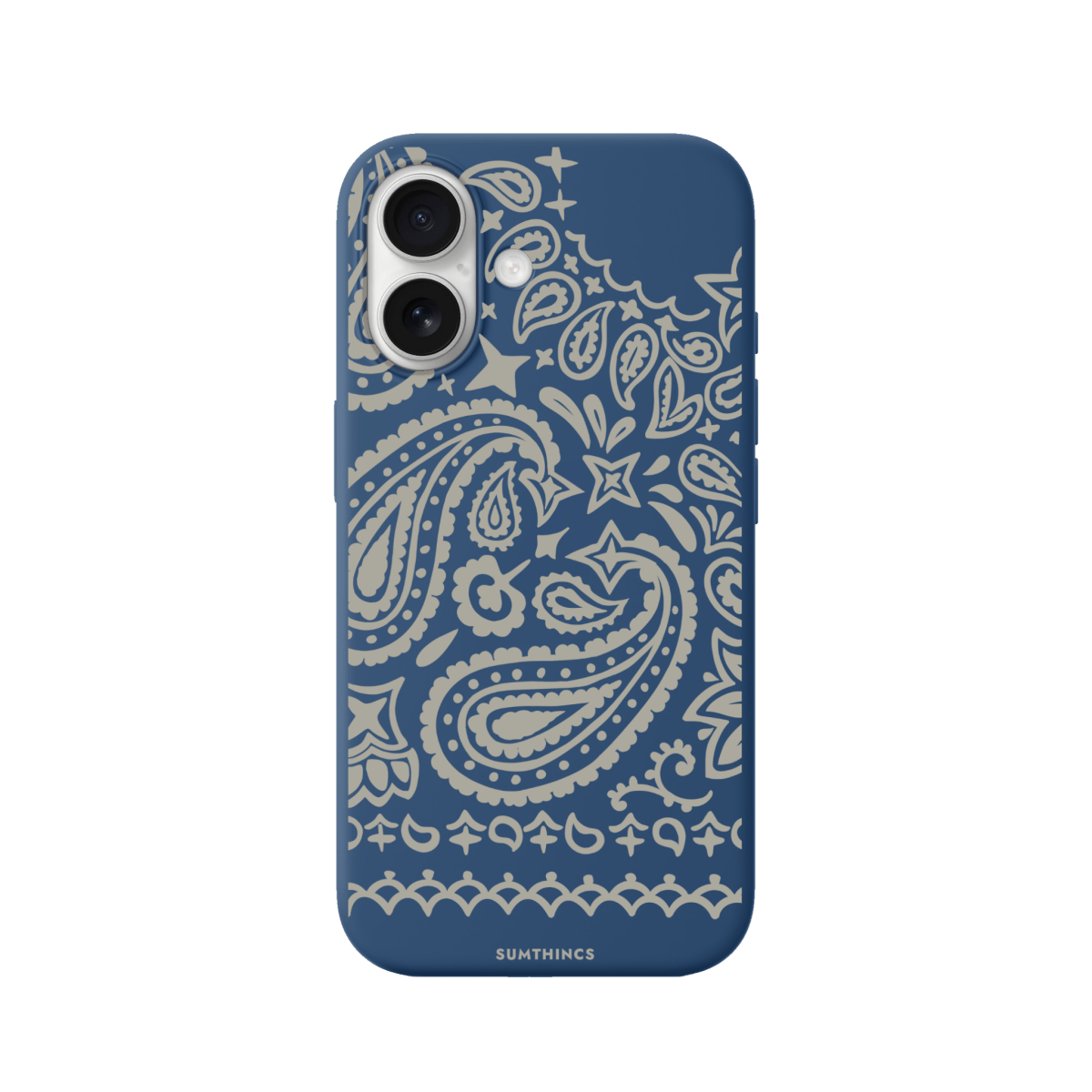 iPhone 16 Plus Urban Bandana Premium Telefon Kılıfı Pasifik Mavi - SUMTHINCS