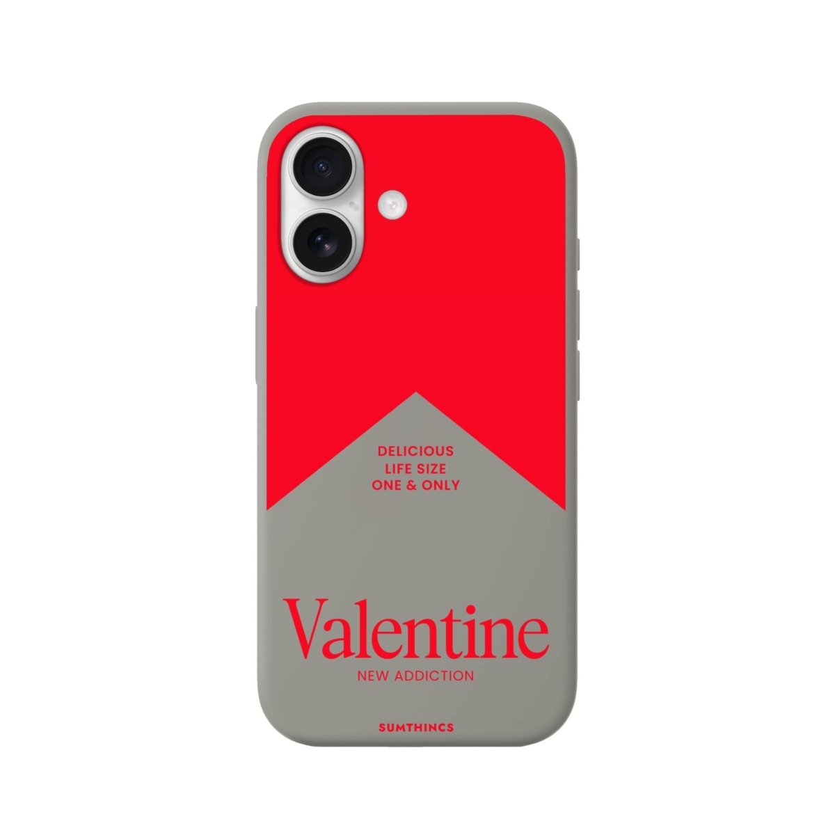 iPhone 16 Plus Valentine Premium Telefon Kılıfı Gri - SUMTHINCS