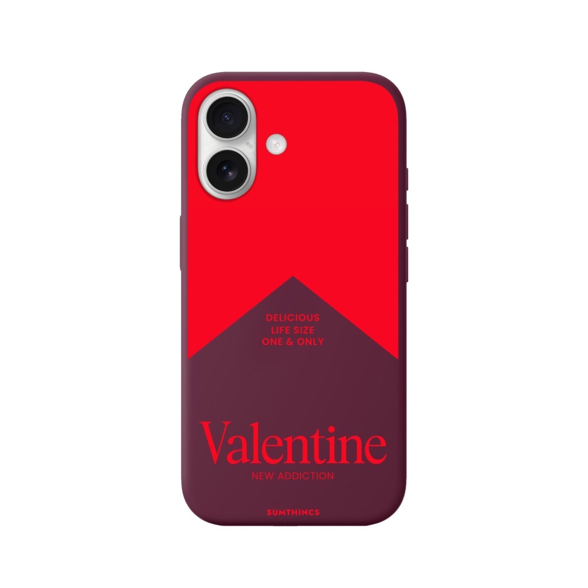 iPhone 16 Plus Valentine Premium Telefon Kılıfı Bordo - SUMTHINCS