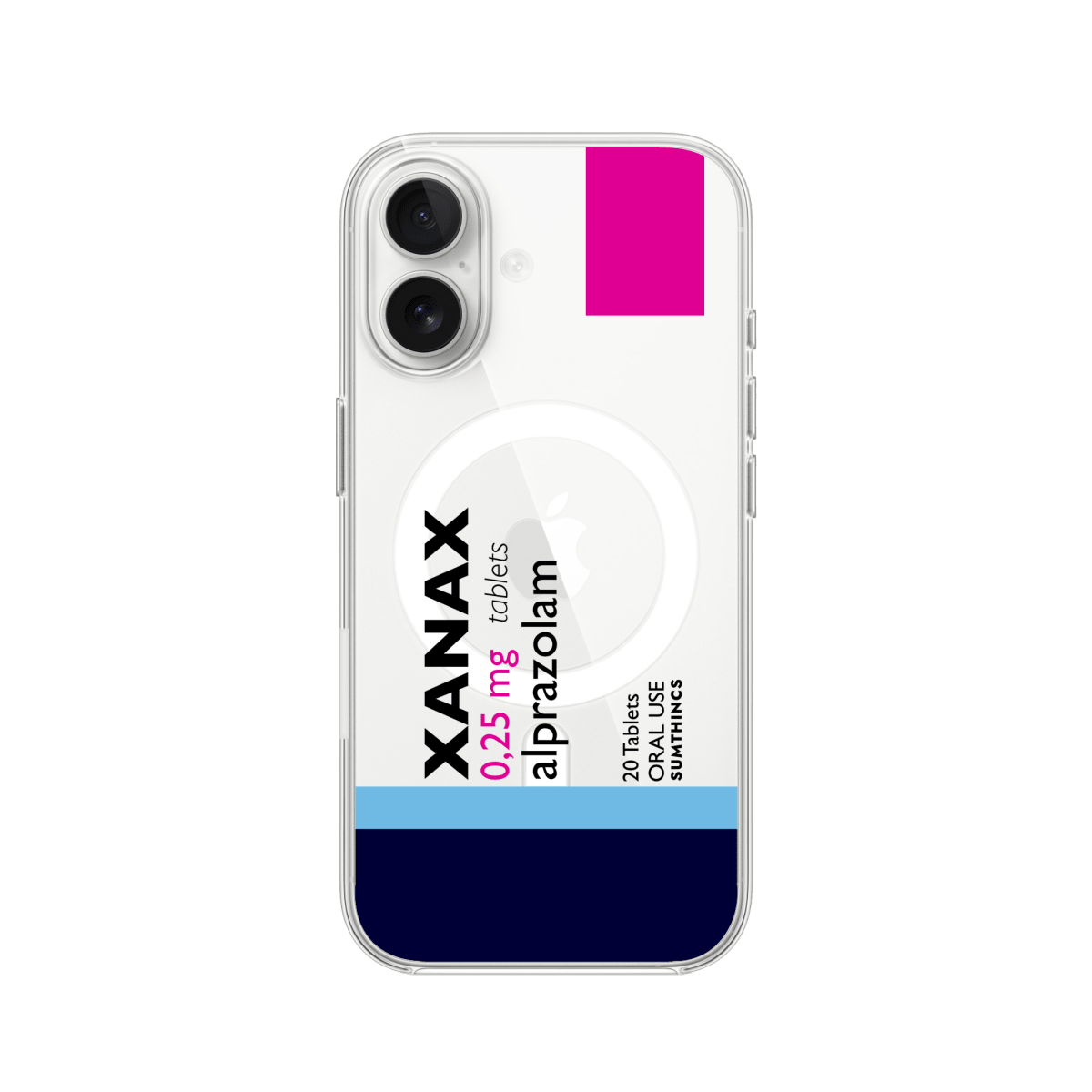 iPhone 16 Plus Xanax Clear Magsafe Telefon Kılıfı - Sumthincs