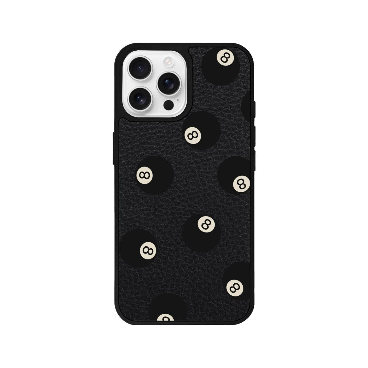 iPhone 16 Pro 8Ball Leather Vegan Deri Telefon Kılıfı - SUMTHINCS