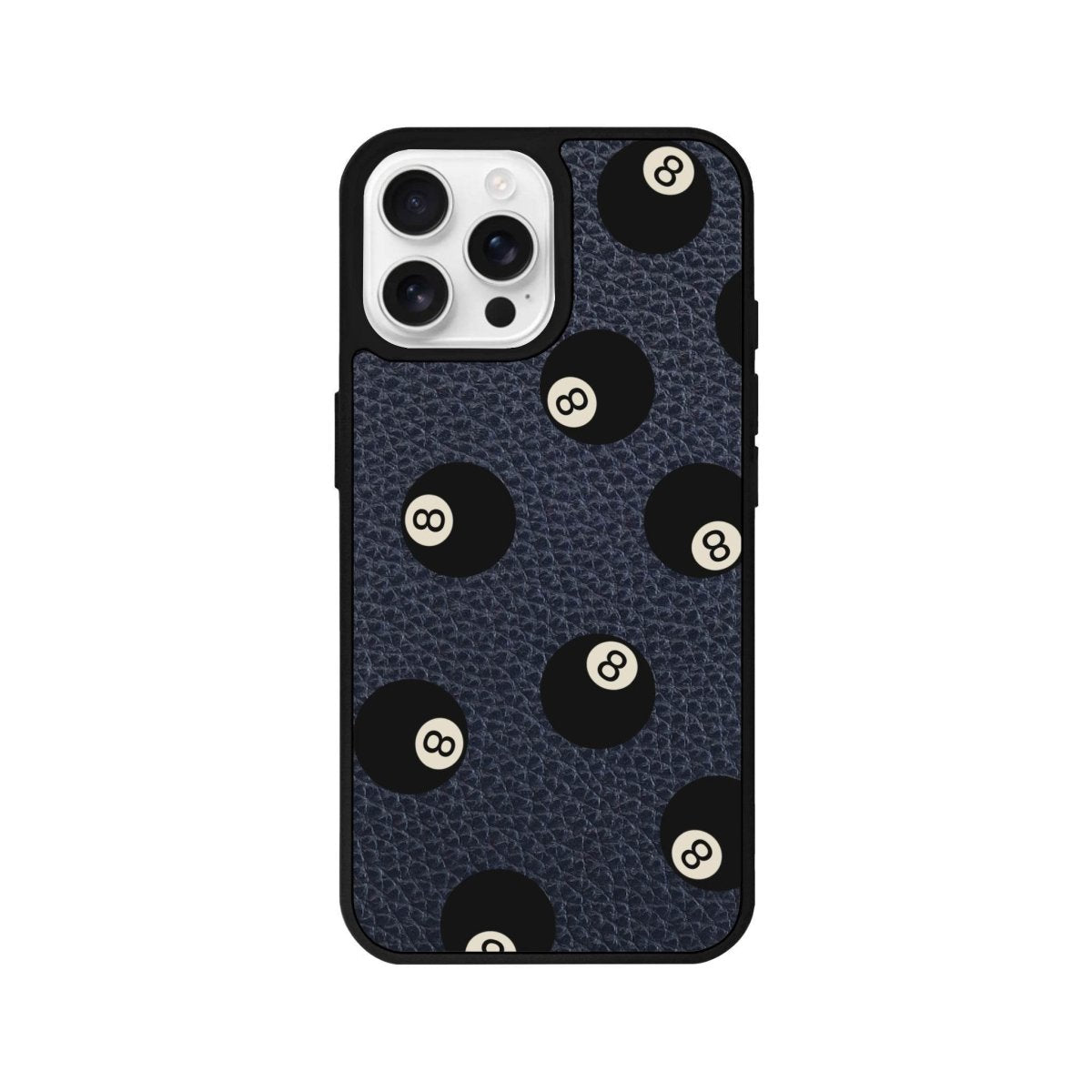 iPhone 16 Pro 8Ball Leather Vegan Deri Telefon Kılıfı - SUMTHINCS