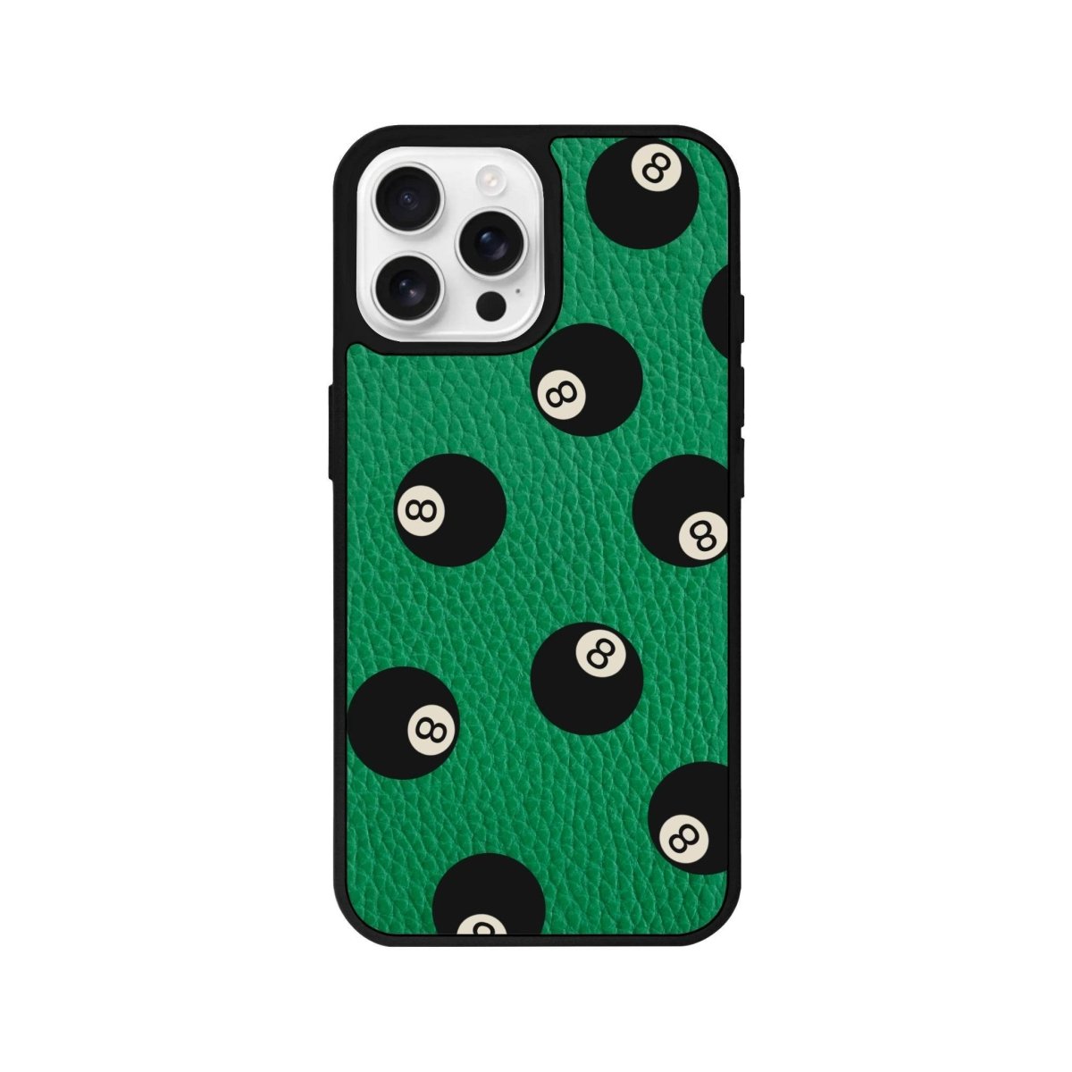 iPhone 16 Pro 8Ball Leather Vegan Deri Telefon Kılıfı - SUMTHINCS