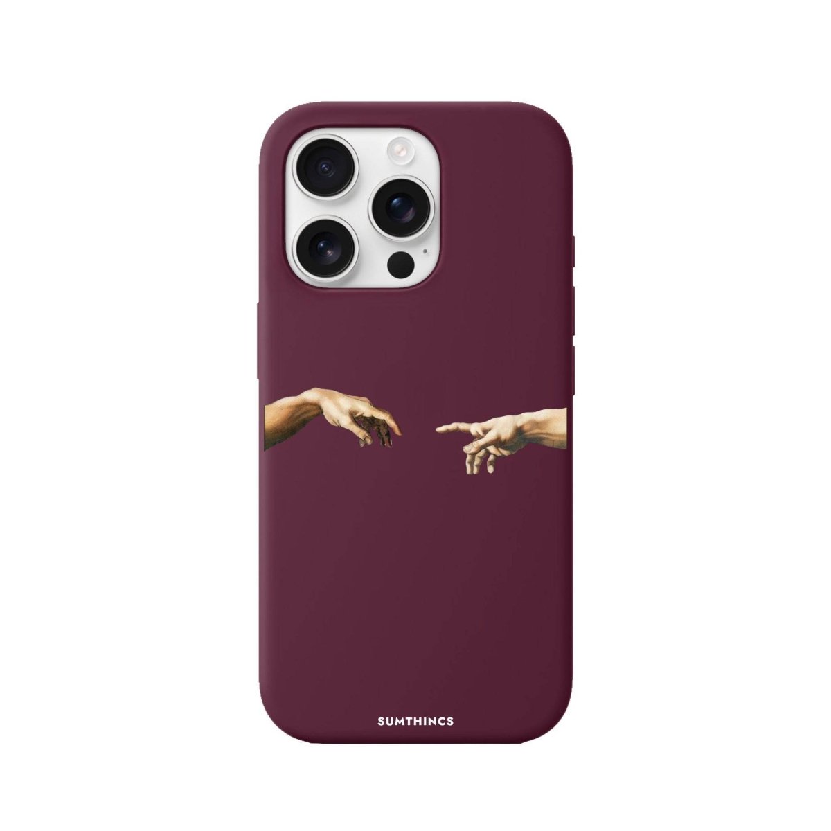 iPhone 16 Pro Adam's Creation Premium Telefon Kılıfı Bordo - SUMTHINCS