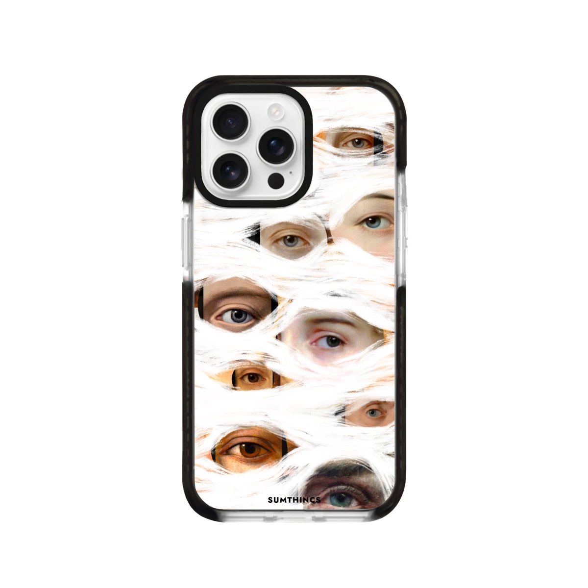 iPhone 16 Pro All Eyes On Me Procase Şeffaf Telefon Kılıfı Siyah Şeffaf - SUMTHINCS