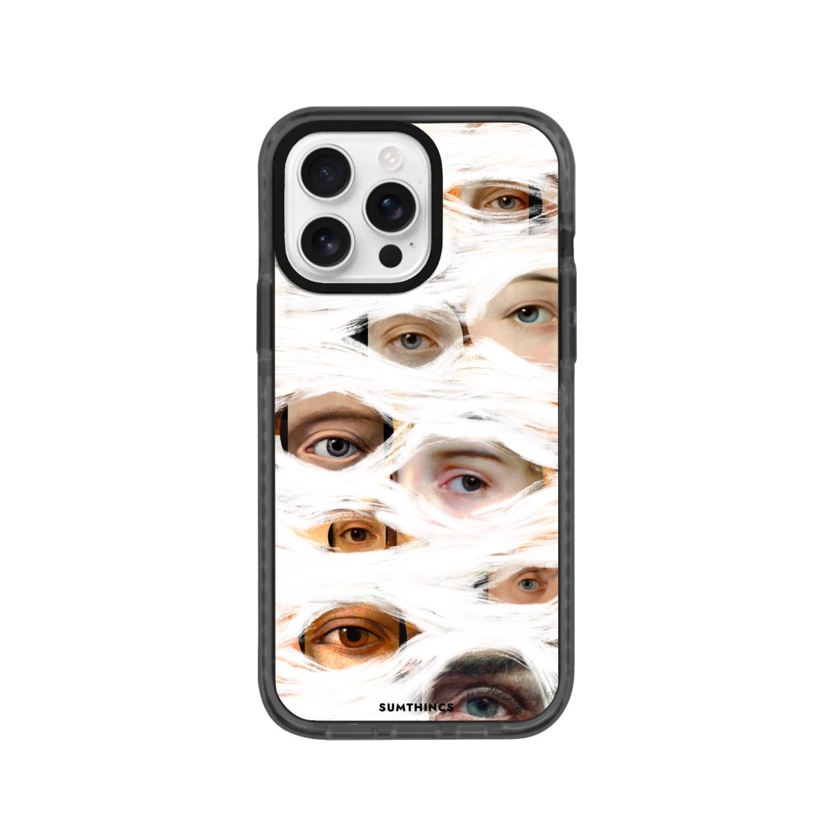 iPhone 16 Pro All Eyes On Me Procase Şeffaf Telefon Kılıfı Antrasit - SUMTHINCS