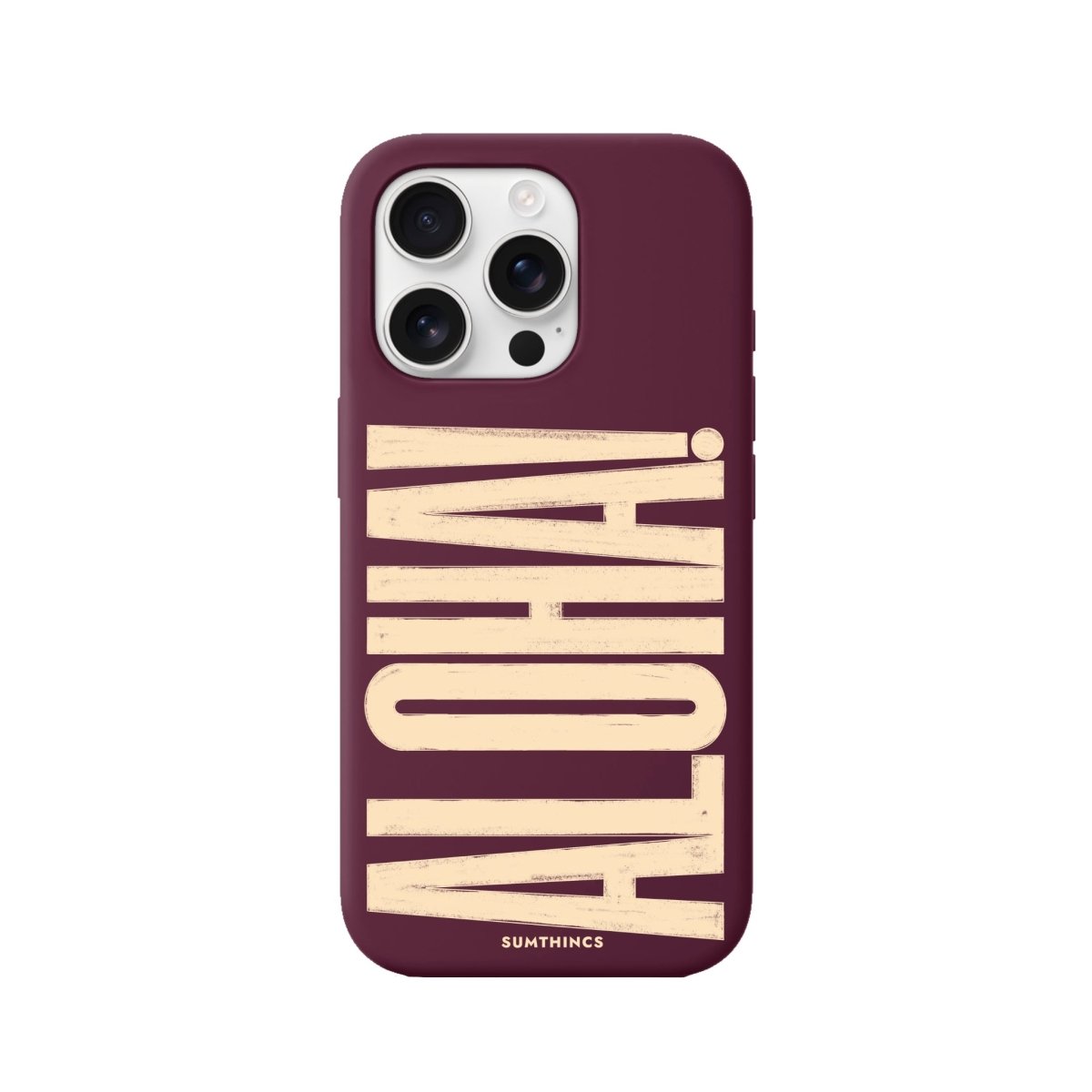 iPhone 16 Pro Aloha Premium Telefon Kılıfı Bordo - SUMTHINCS