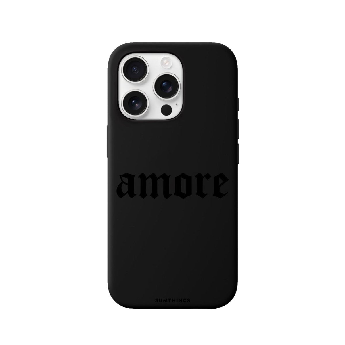 iPhone 16 Pro Amore Premium Telefon Kılıfı Siyah - SUMTHINCS