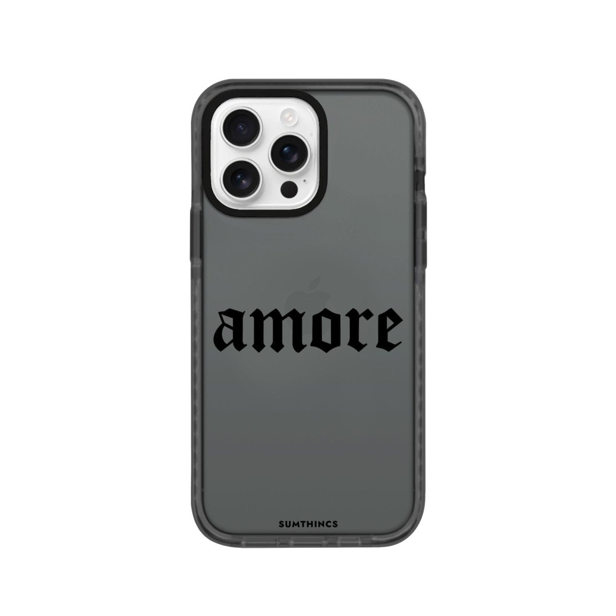 iPhone 16 Pro Amore Procase Şeffaf Telefon Kılıfı Antrasit - SUMTHINCS