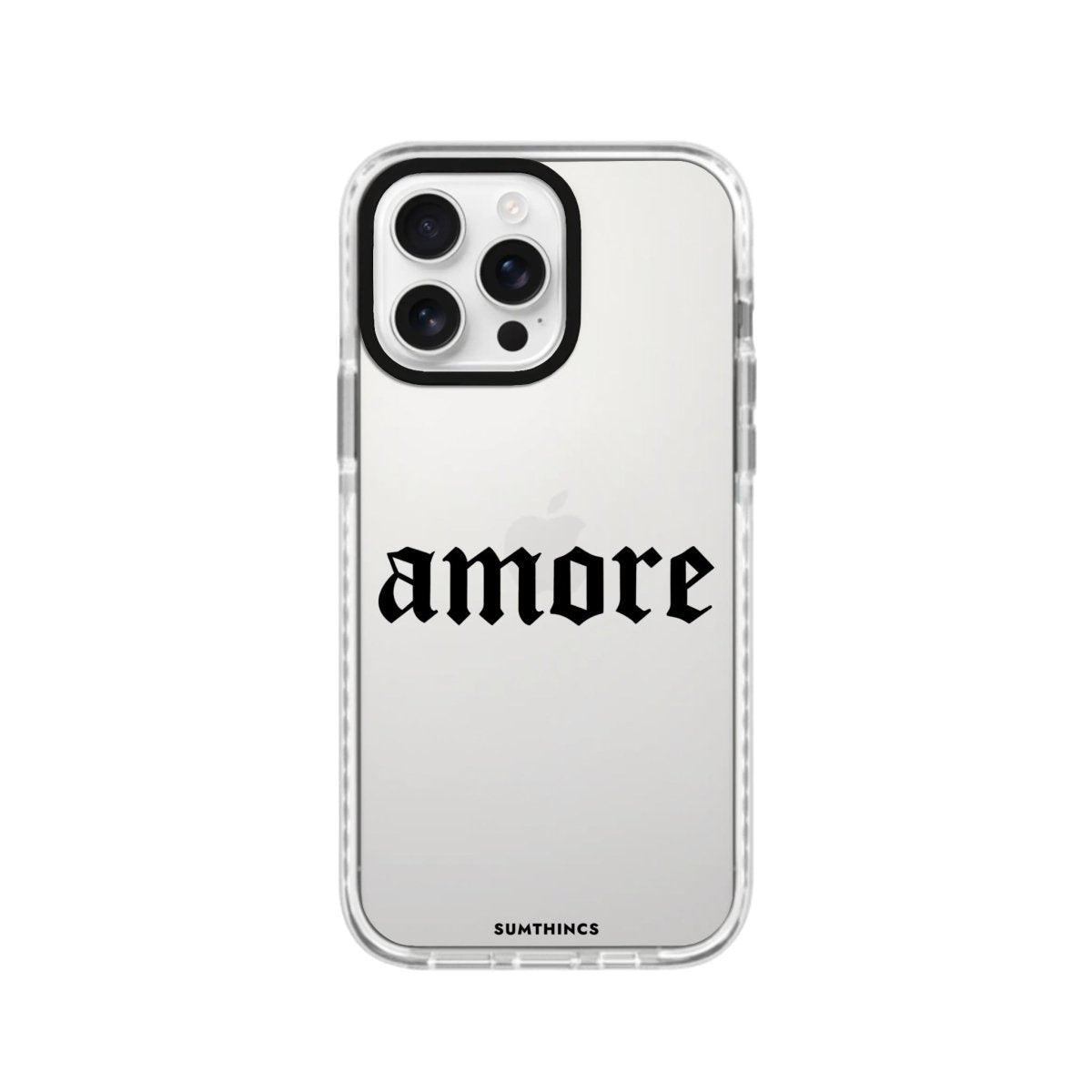 iPhone 16 Pro Amore Procase Şeffaf Telefon Kılıfı Beyaz Şeffaf - SUMTHINCS