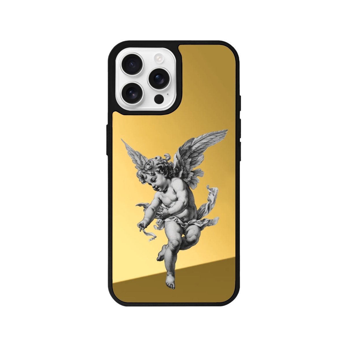 iPhone 16 Pro Angel Mirror Aynalı Telefon Kılıfı Altın - SUMTHINCS