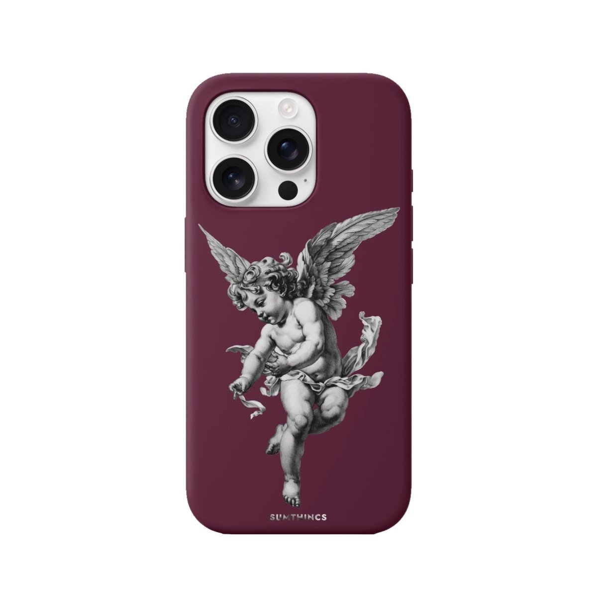 iPhone 16 Pro Angel Premium Telefon Kılıfı Bordo - SUMTHINCS