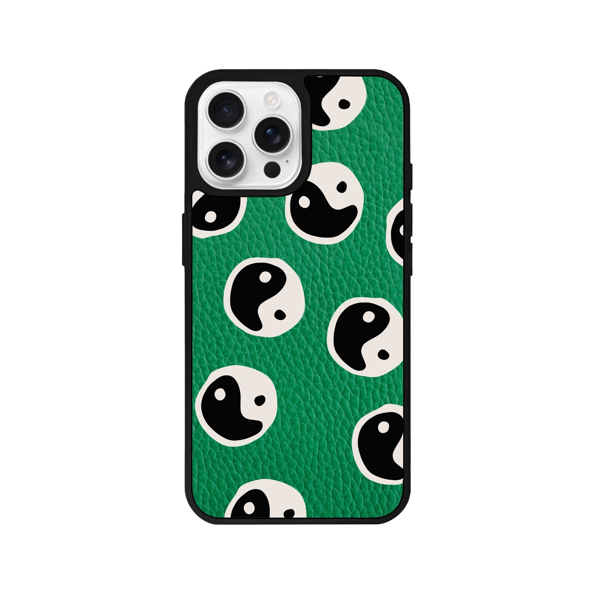 iPhone 16 Pro Balance Leather Vegan Deri Telefon Kılıfı Yeşil - SUMTHINCS