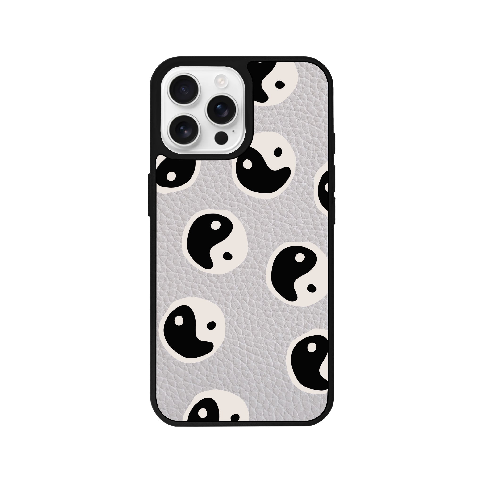 iPhone 16 Pro Balance Leather Vegan Deri Telefon Kılıfı Gri - SUMTHINCS