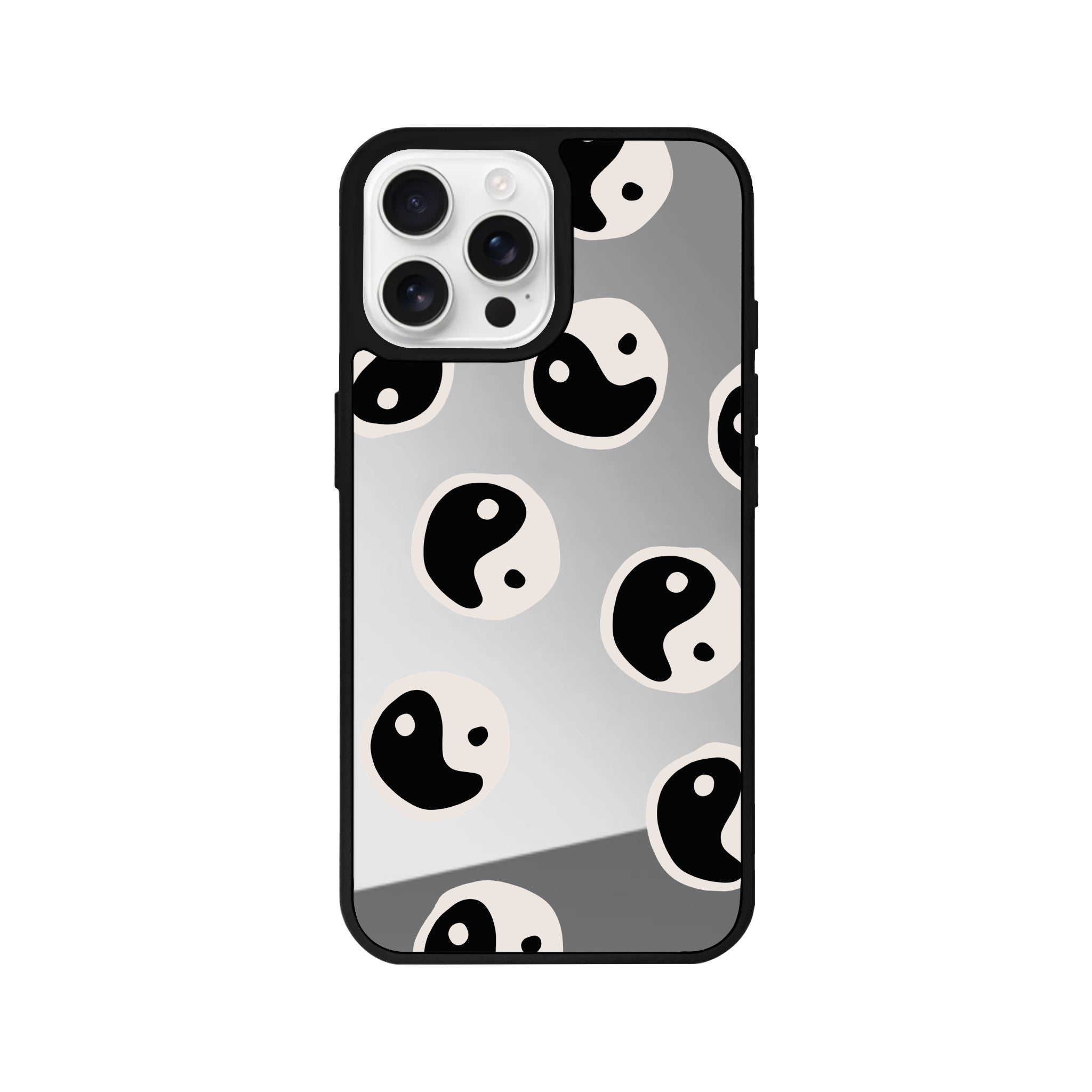 iPhone 16 Pro Balance Mirror Aynalı Telefon Kılıfı Gümüş - SUMTHINCS