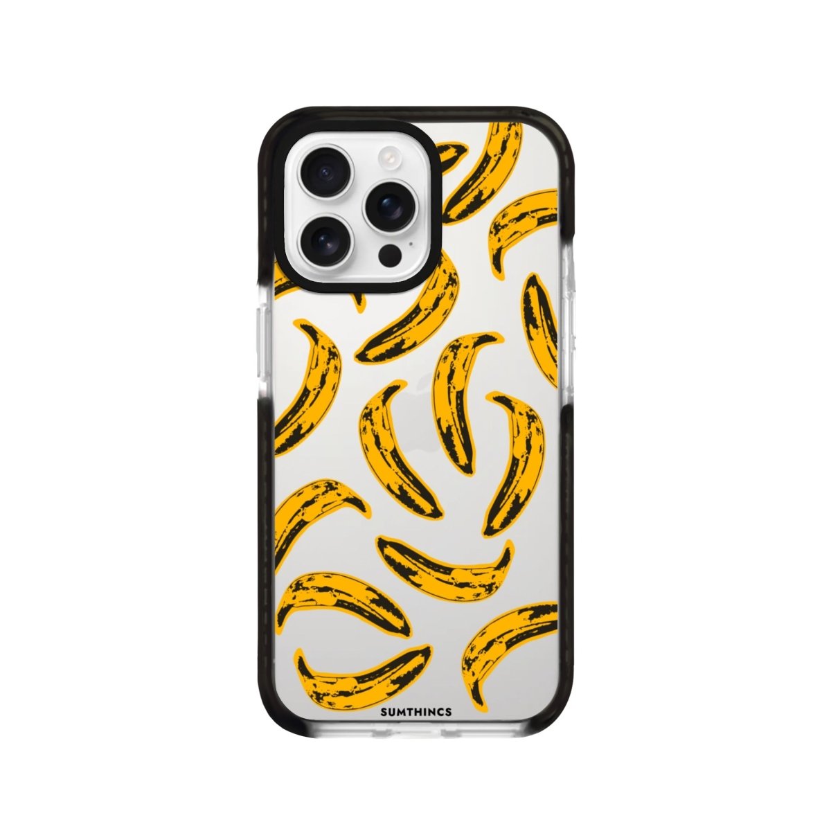 iPhone 16 Pro Banana Procase Şeffaf Telefon Kılıfı Siyah Şeffaf - SUMTHINCS
