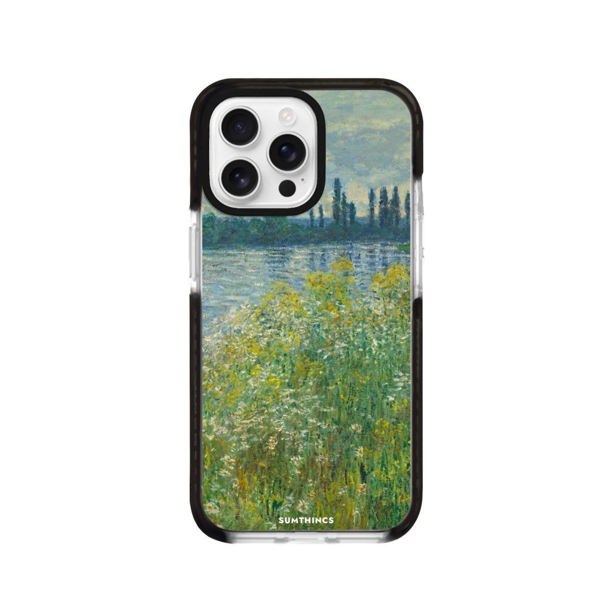 iPhone 16 Pro Banks of the Seine Procase Şeffaf Telefon Kılıfı Siyah Şeffaf - SUMTHINCS