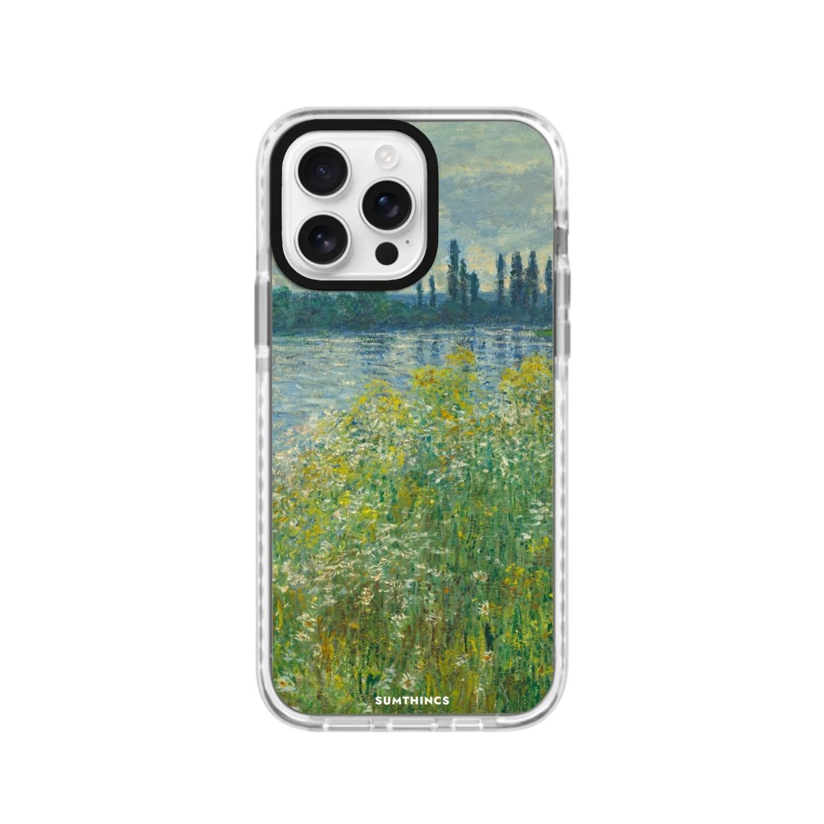 iPhone 16 Pro Banks of the Seine Procase Şeffaf Telefon Kılıfı Beyaz Şeffaf - SUMTHINCS