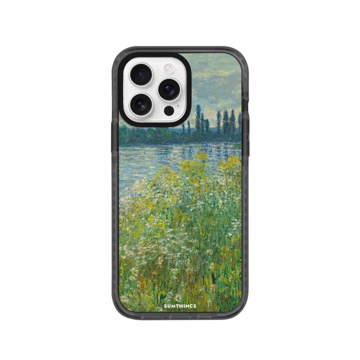iPhone 16 Pro Banks of the Seine Procase Şeffaf Telefon Kılıfı Antrasit - SUMTHINCS