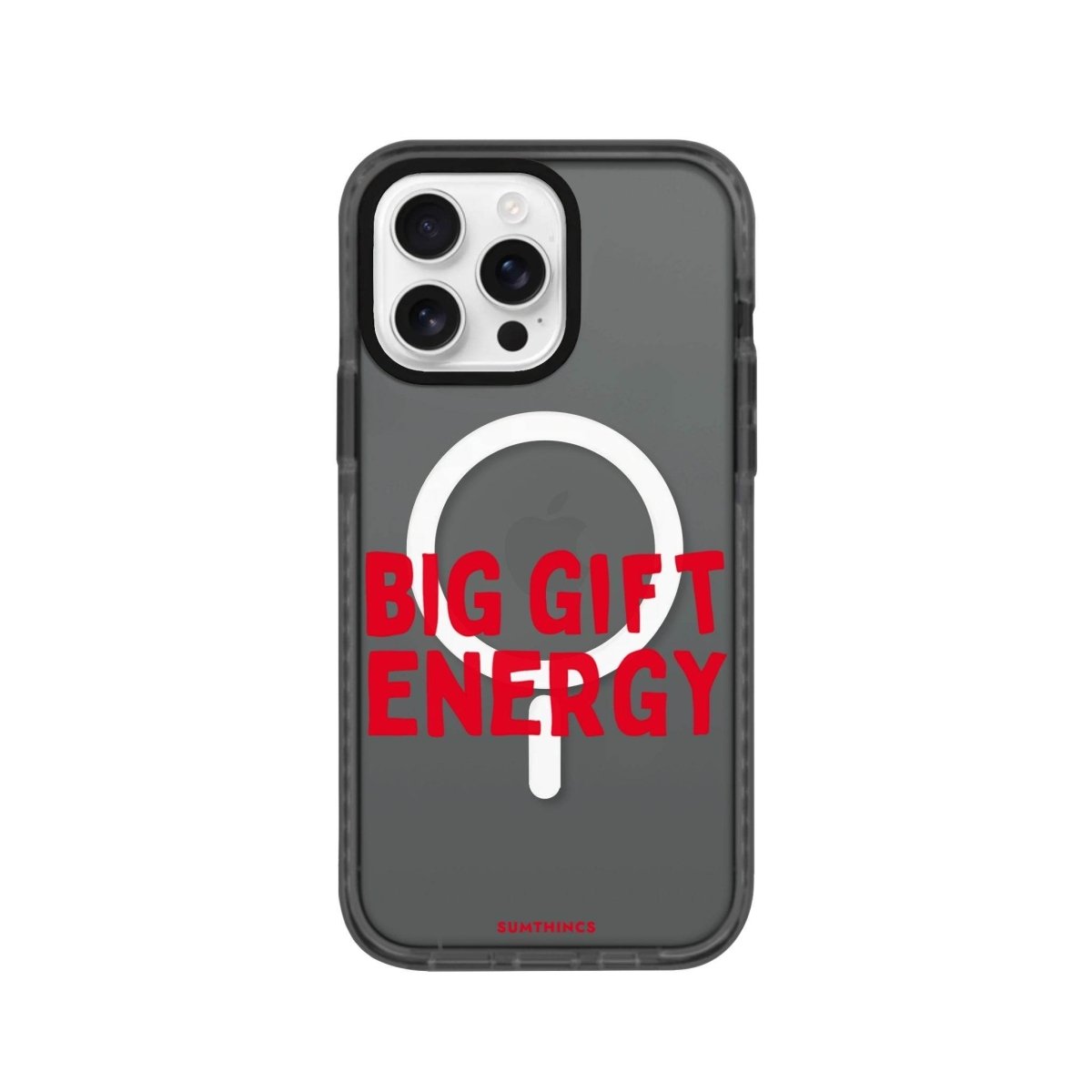 iPhone 16 Pro Big Gift Energy Magsafe Procase Şeffaf Telefon Kılıfı Antrasit - SUMTHINCS