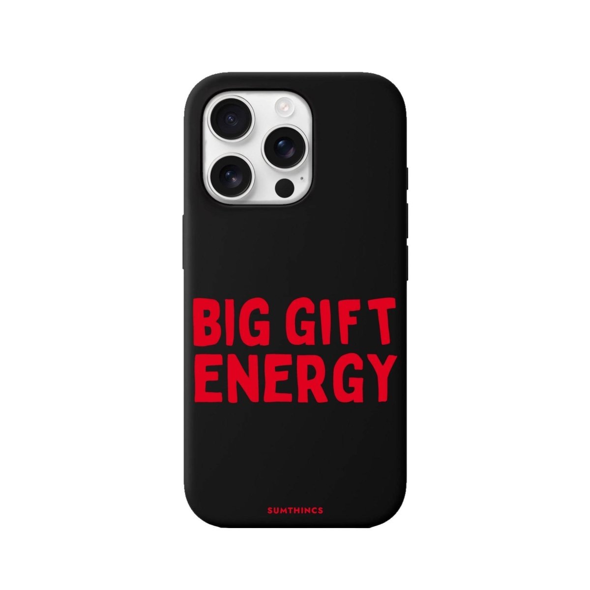 iPhone 16 Pro Big Gift Energy Premium Telefon Kılıfı Siyah - SUMTHINCS