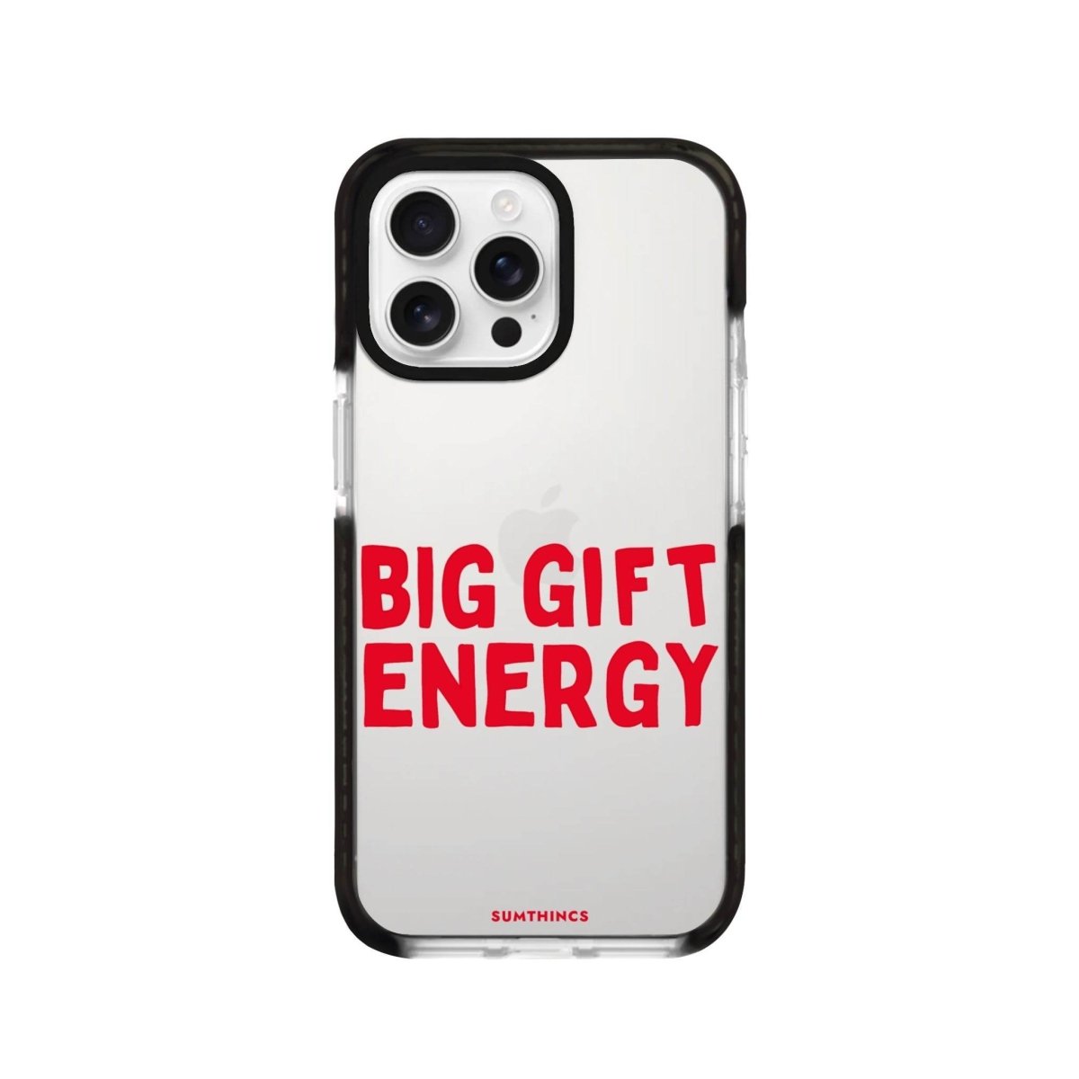 iPhone 16 Pro Big Gift Energy Procase Şeffaf Telefon Kılıfı Siyah Şeffaf - SUMTHINCS