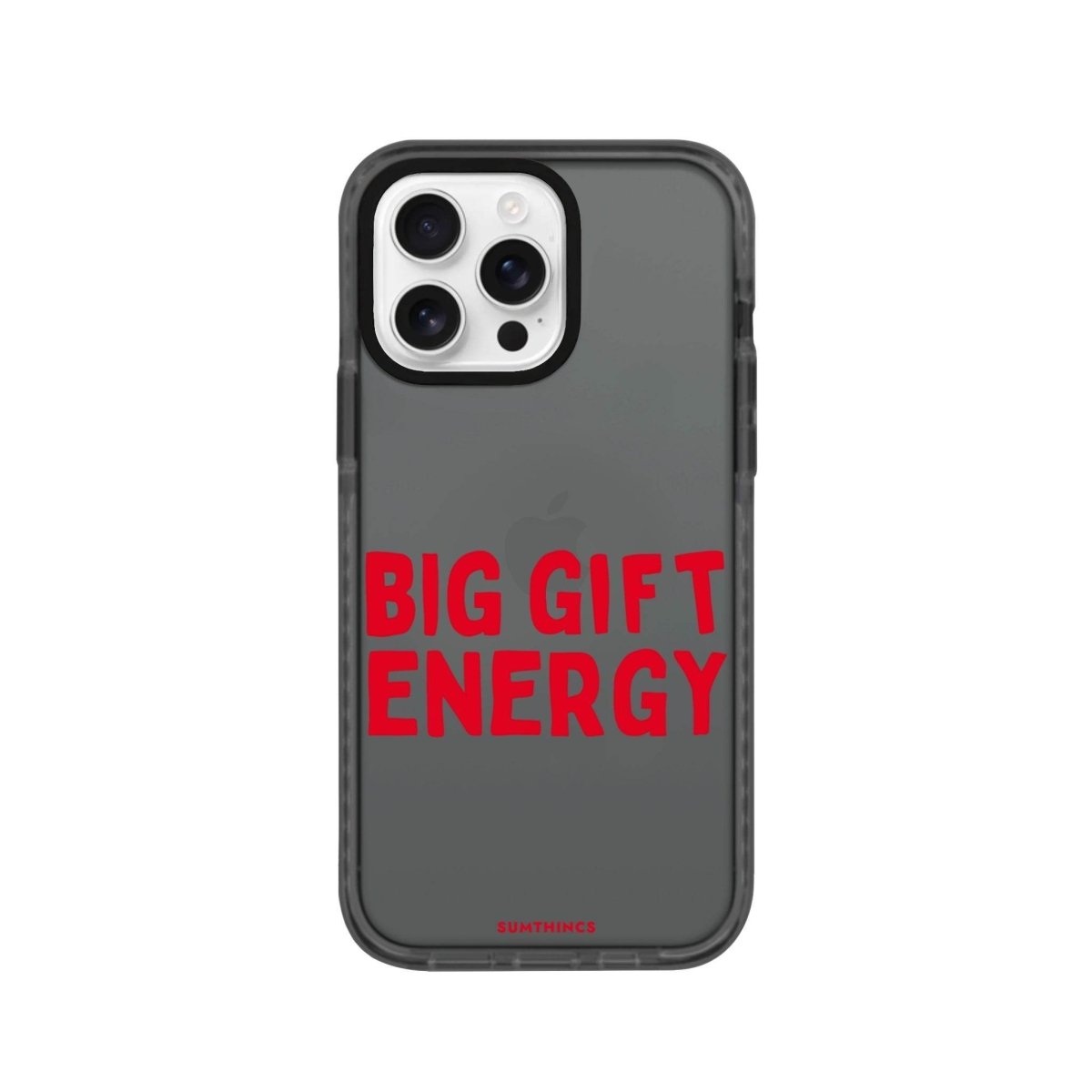 iPhone 16 Pro Big Gift Energy Procase Şeffaf Telefon Kılıfı Antrasit - SUMTHINCS