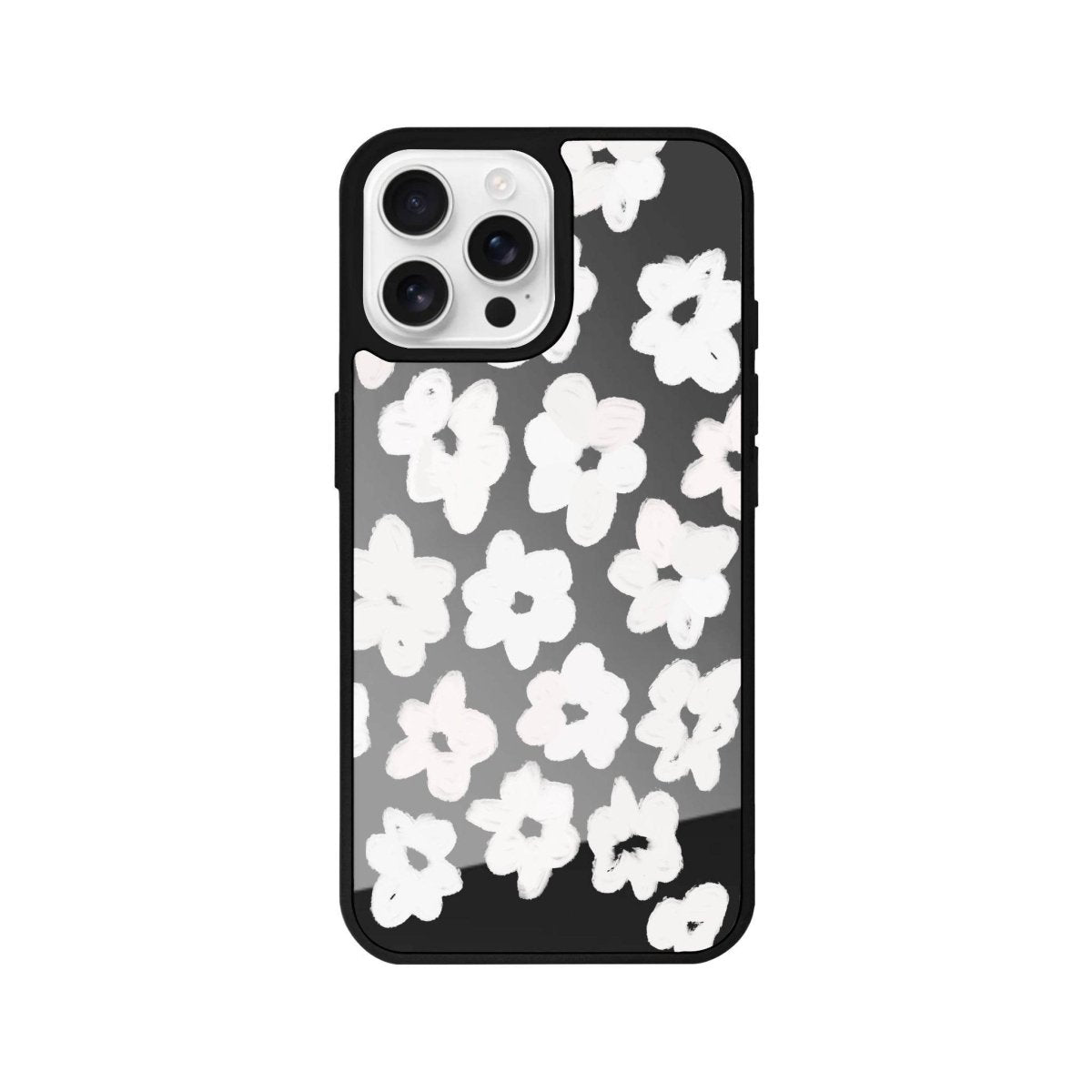 iPhone 16 Pro Blossoms Mirror Aynalı Telefon Kılıfı Antrasit - SUMTHINCS