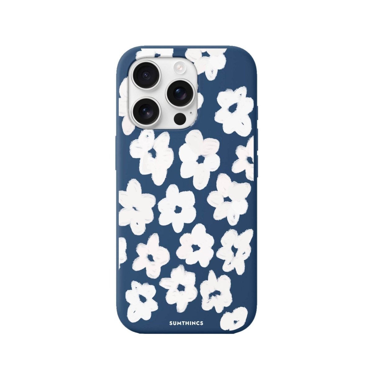 iPhone 16 Pro Blossoms Premium Telefon Kılıfı Pasifik Mavi - SUMTHINCS