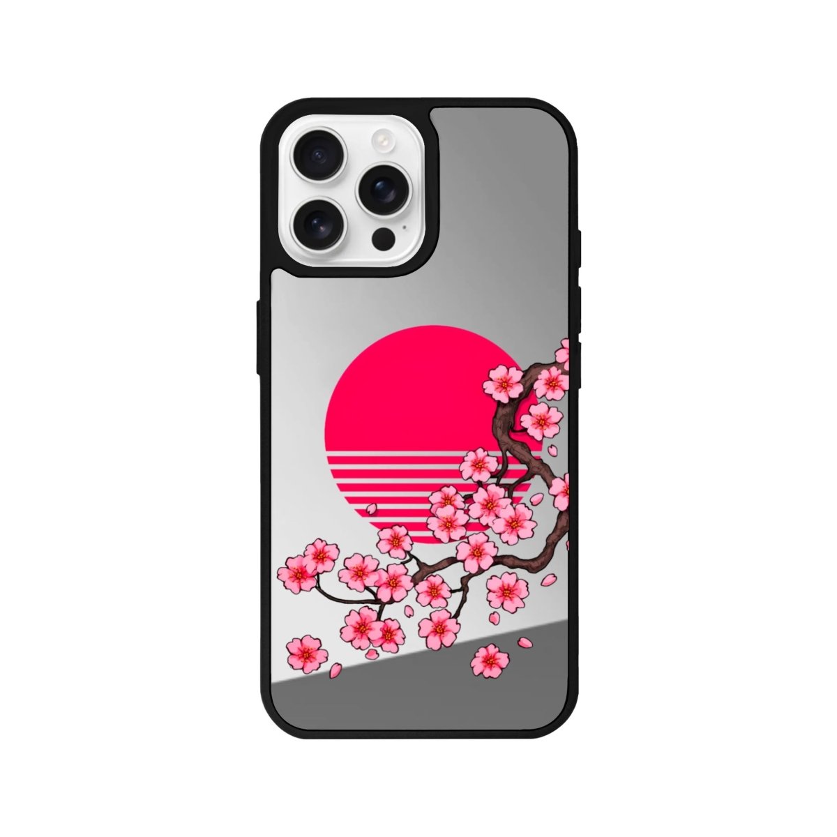 iPhone 16 Pro Cherry Blossom Dawn Mirror Aynalı Telefon Kılıfı - SUMTHINCS